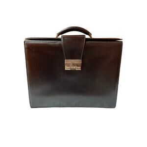 BALLY of Switzerland Leather Briefcase / Pilot - Lawyer - Doctor